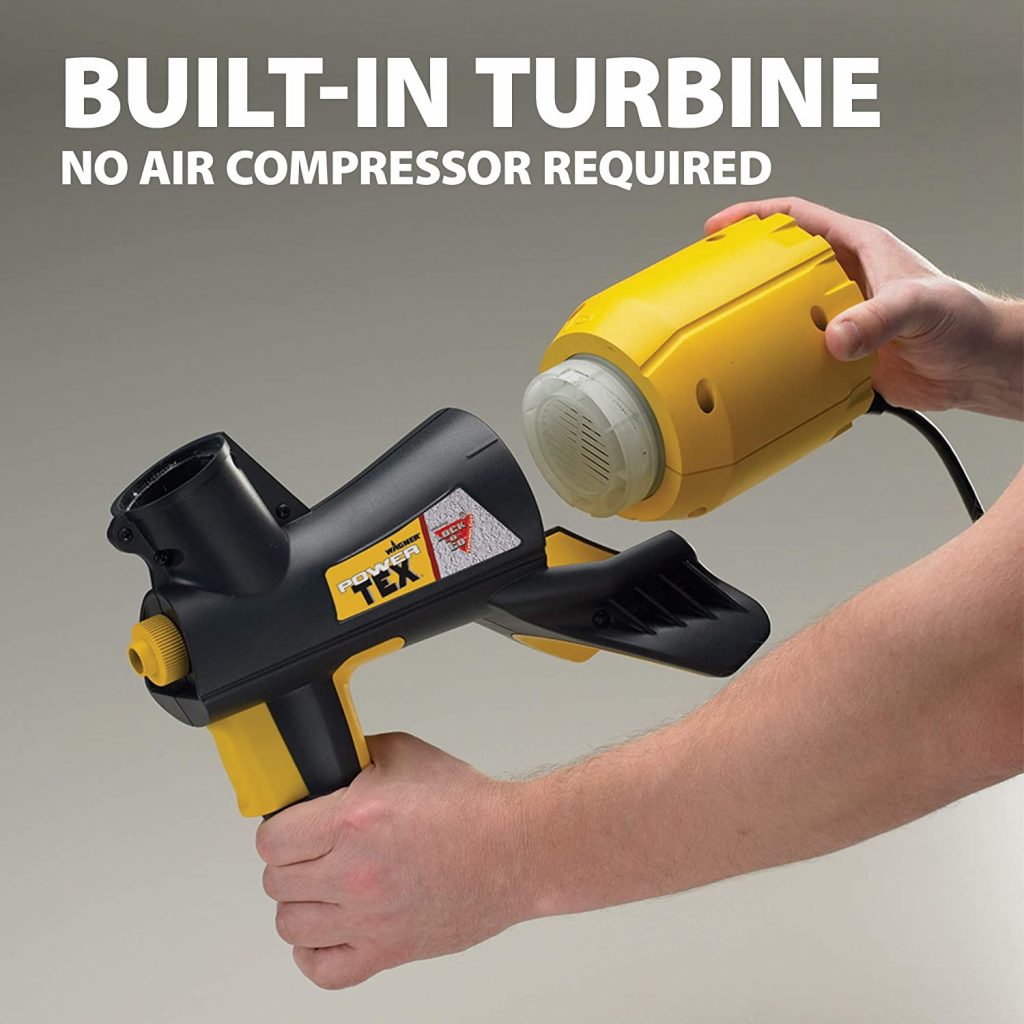 71yWTi6gXrL. AC SL1500 Wagner Spraytech 0520000 Power Tex Electric Corded Texture Paint Sprayer--(Best Paint Sprayer For Cabinets)