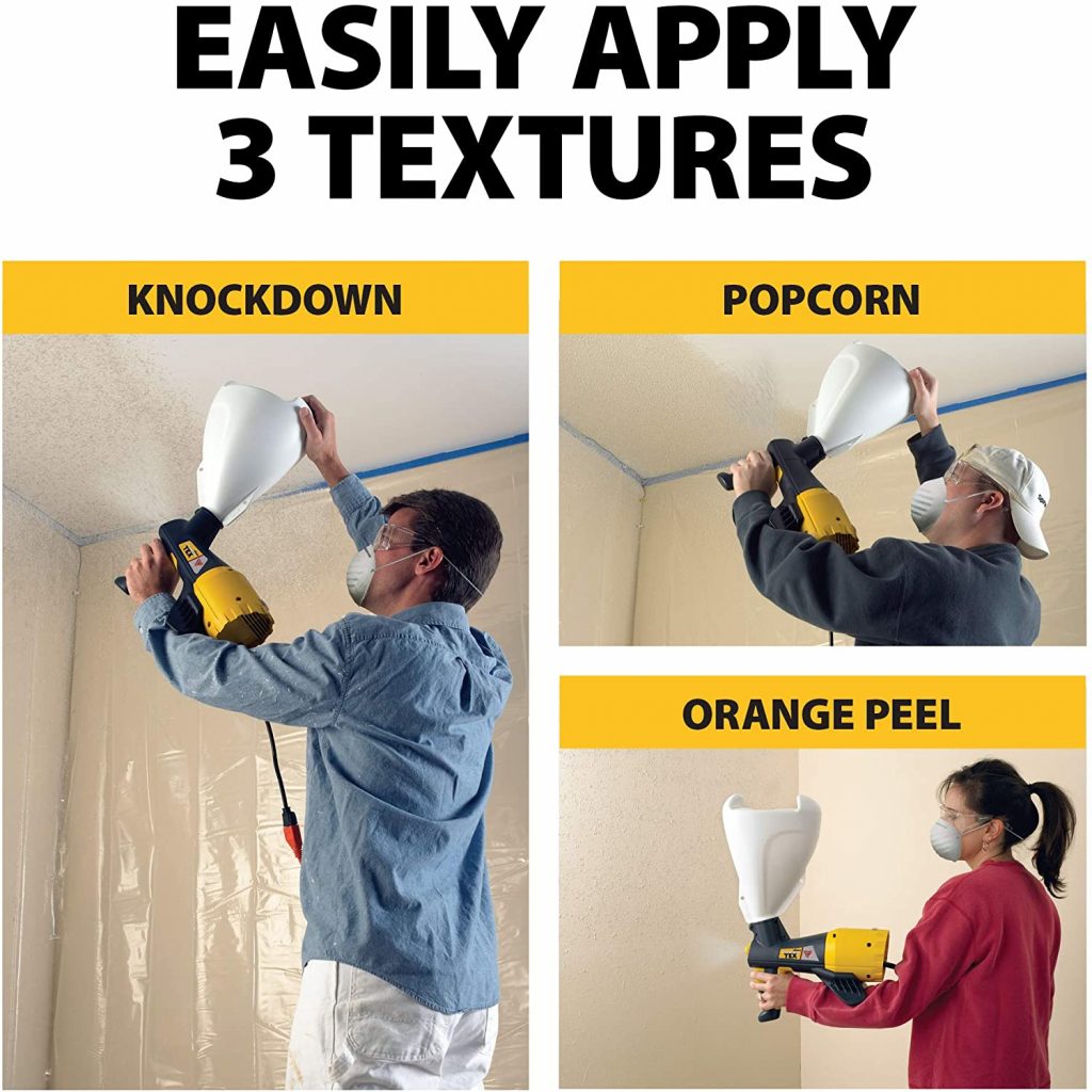 81TDCxMSZL. AC SL1500 Wagner Spraytech 0520000 Power Tex Electric Corded Texture Paint Sprayer--(Best Paint Sprayer For Cabinets)